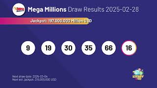 2025-02-28 Mega Millions Lottery Results & Winning Numbers