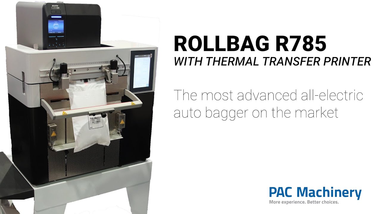 Rollbag R785 with Thermal Transfer Printer Option