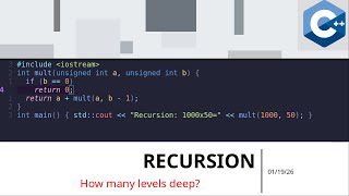 recursion in c++: how deep can it get