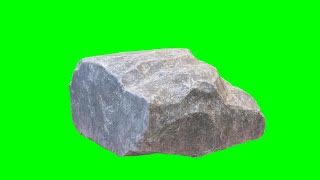 Copyright Free 3d Animated Stone Green Screen Effect | Chroma Key | Royalty Free |