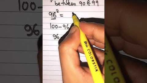 Square of number between 90 to 99 | Maths Short Trick | #shorts #shorts #youtubeshorts