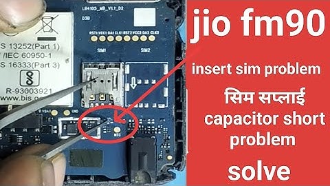 how to jio fm90 insert sim problem solution sim supply short problem  Solve