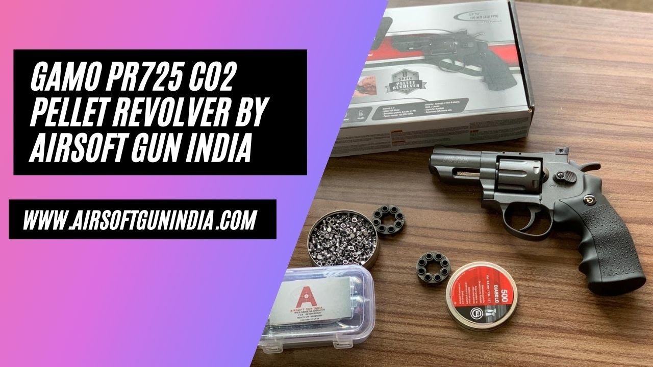 GAMO PR725 Co2 Pellet Revolver By Airsoft Gun India 