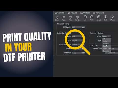 How to change the Print Quality in your DTF Printer