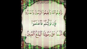 سورة المائدة الآية ( 92 )