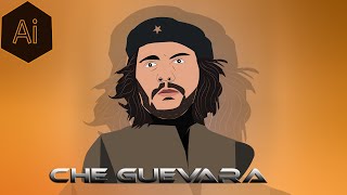 How To Make Vector Art Che Guevara In Adobe Illustrator Tutorial[App Editor Tutorial] screenshot 1