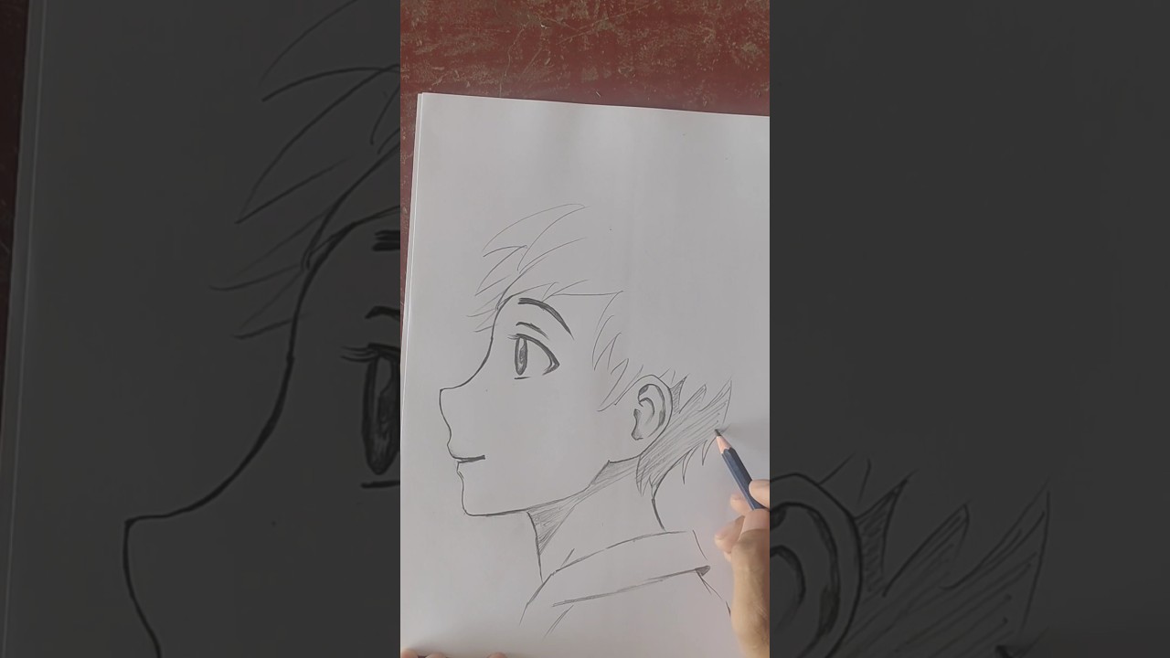 drawing boy - anime 