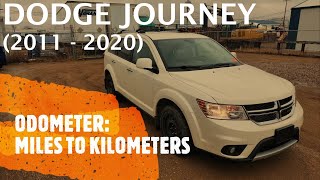 Dodge Journey - Change Odometer from Miles to Kilometers KM (2011 - 2020)
