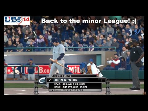 JohnnyFrickinRico is Live-MLB The Show-My player got demoted to AAA ball :( - hashbrown sad face