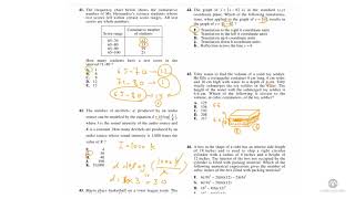 ACT Math Preparation 2021 - Solving Practice Question Part 5: Q41-Q49
