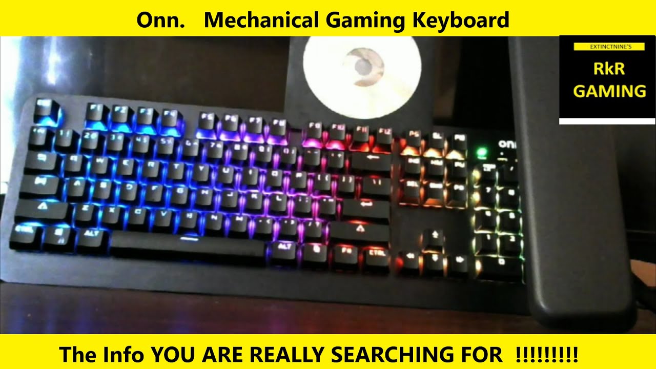 Onn Mechanical Gaming Keyboard YouTube