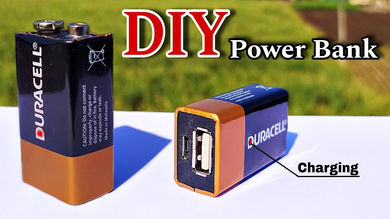 DIY Power Bank | How to make Power Bank || Convert 9V Battery to power bank