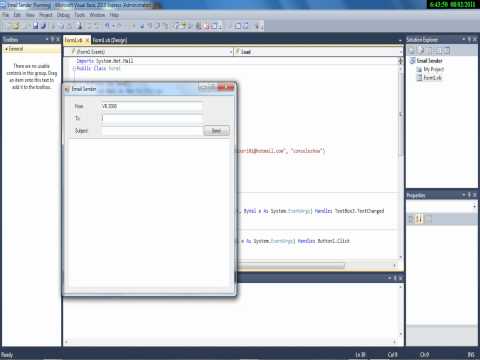 How to make a E-mail sender in VB 2010