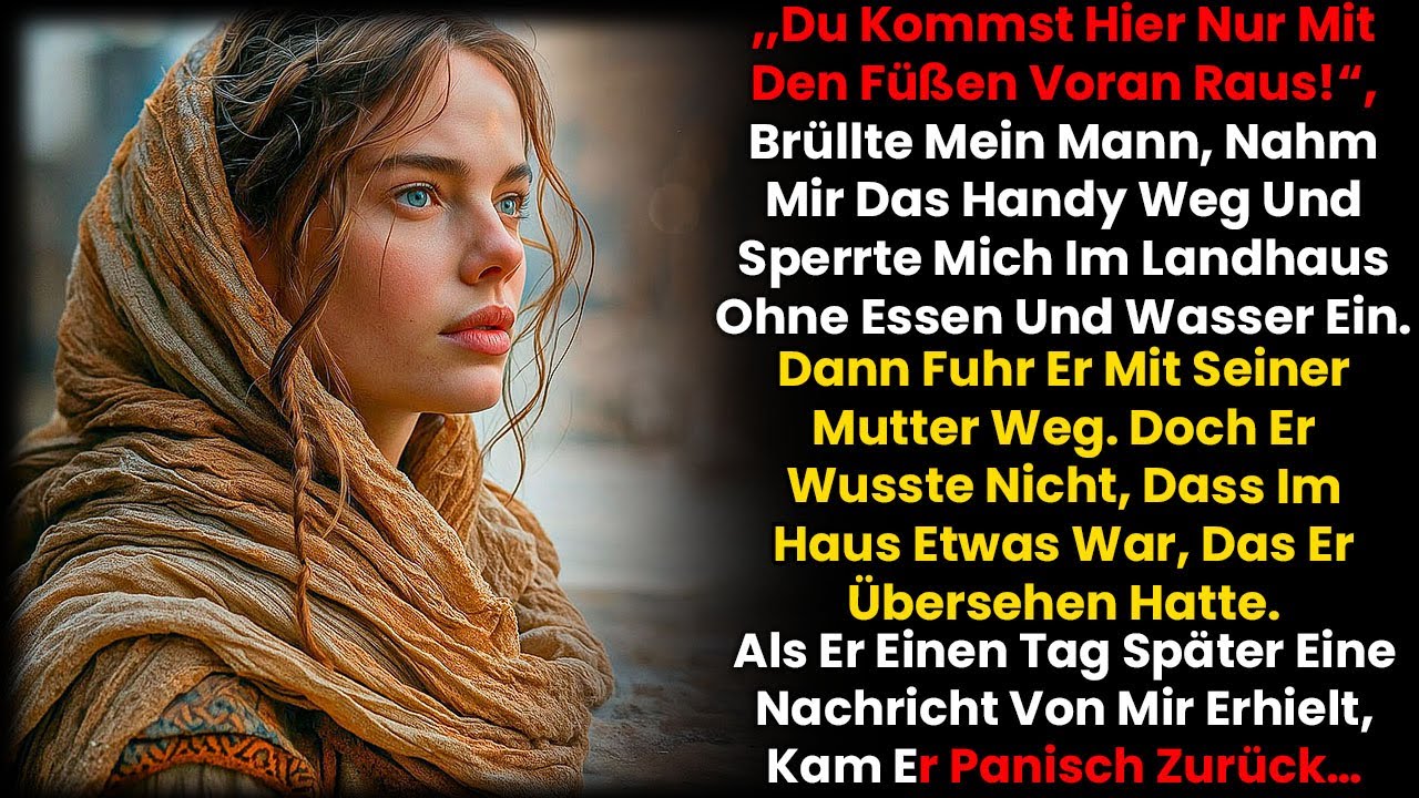 Du Kommst Hier Nur Mit Den Füßen Voran Raus!‘ Er Sperrte Mich Ein Und Fuhr Mit Seiner Mutter Weg…