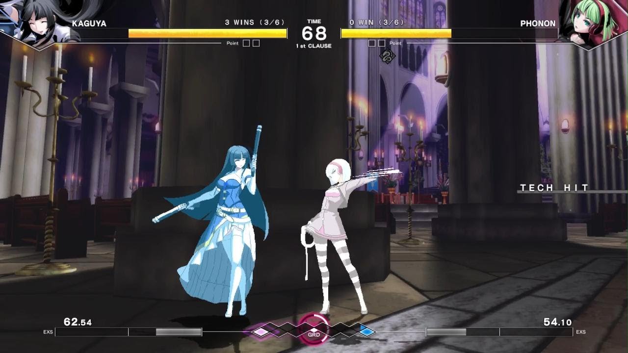 UNDER NIGHT IN-BIRTH II Sys:Celes - Kaguya Vs Phonon (CPU v CPU) (2)