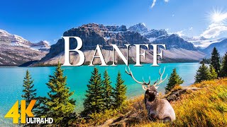 Banff Canada 4K - Scenic Relaxation Film With Calmling Music - 4K Video UHD