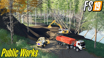 FS19 Liebherr R-926 Public Works Forestry And Excavation Map FarmingSimulator 19 Mods