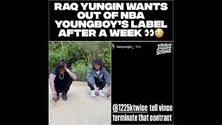 Raq Yungin Wants Out of NBA YoungBoy’s Label After a Week 👀😳!