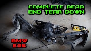 BMW E36 COMPLETE Tear Down Rear End | SubFrame