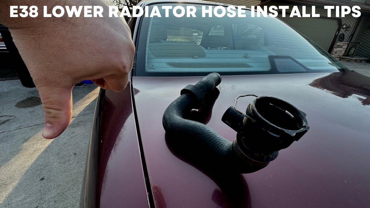 E38 lower radiator hose install tips YouTube