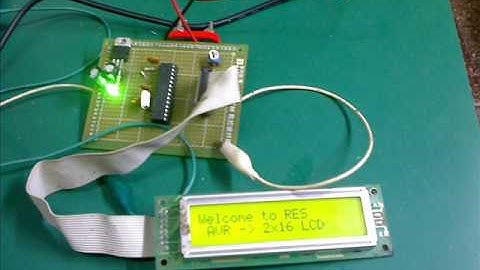 WEB7DAYS atmega8 LCD Arduino