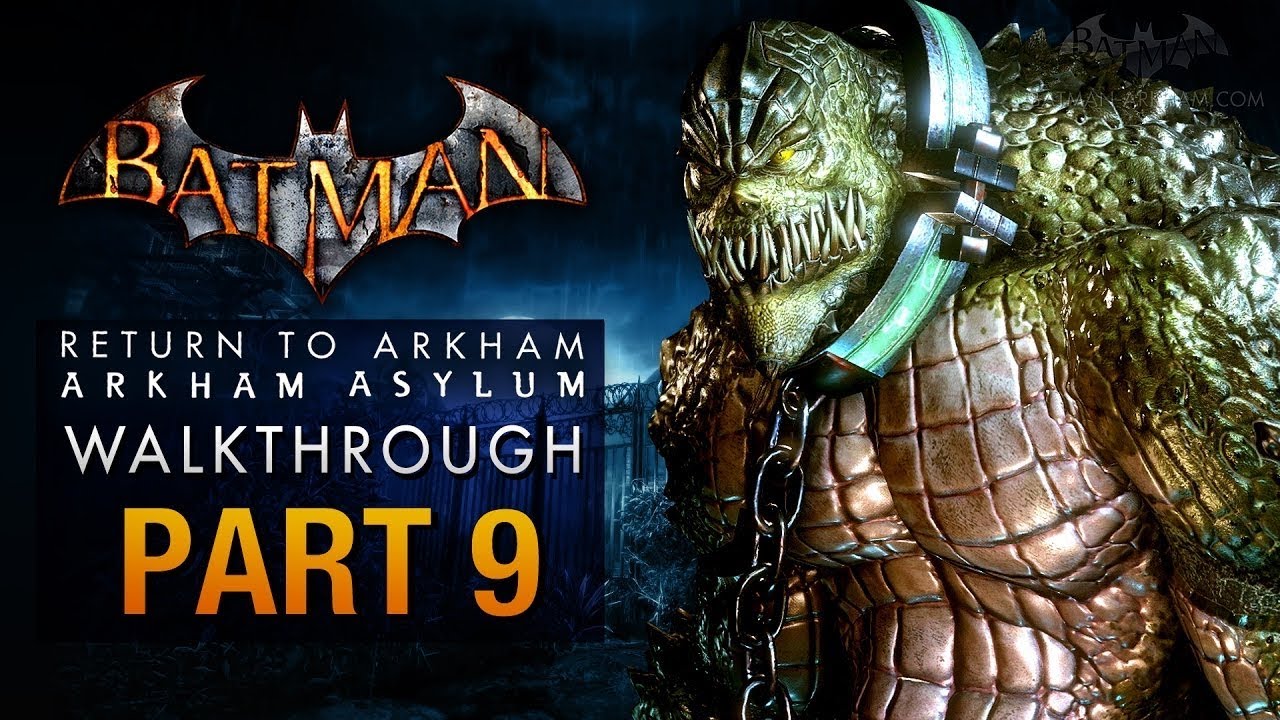 Batman: Return to Arkham - Arkham Asylum Walkthrough Part 9 - The Old Sewer (Killer Croc)(PS5)