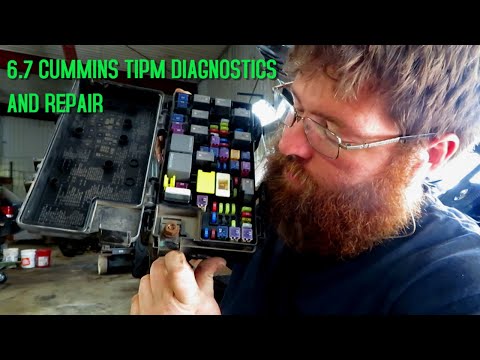 6.7 CUMMINS TIPM DIAGNOSTICS AND CONNECTOR  REPLACEMENT (part numbers in description)