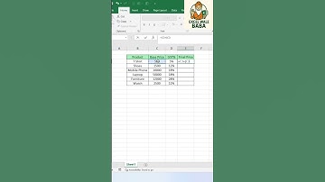 Calculate GST Amount in Excel 👍 #exceltips #exceltricks #exceltutorial #Excel