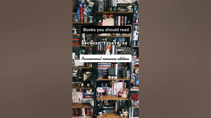 Books you should read because I said so paranormal romance edition