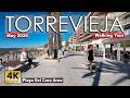 Torrevieja Playa Del Cura 2026 May 13 Costa Blanca Spain Walking Tour 4k 60fps 