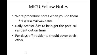 P/CCM Fellow VA ICU Orientation