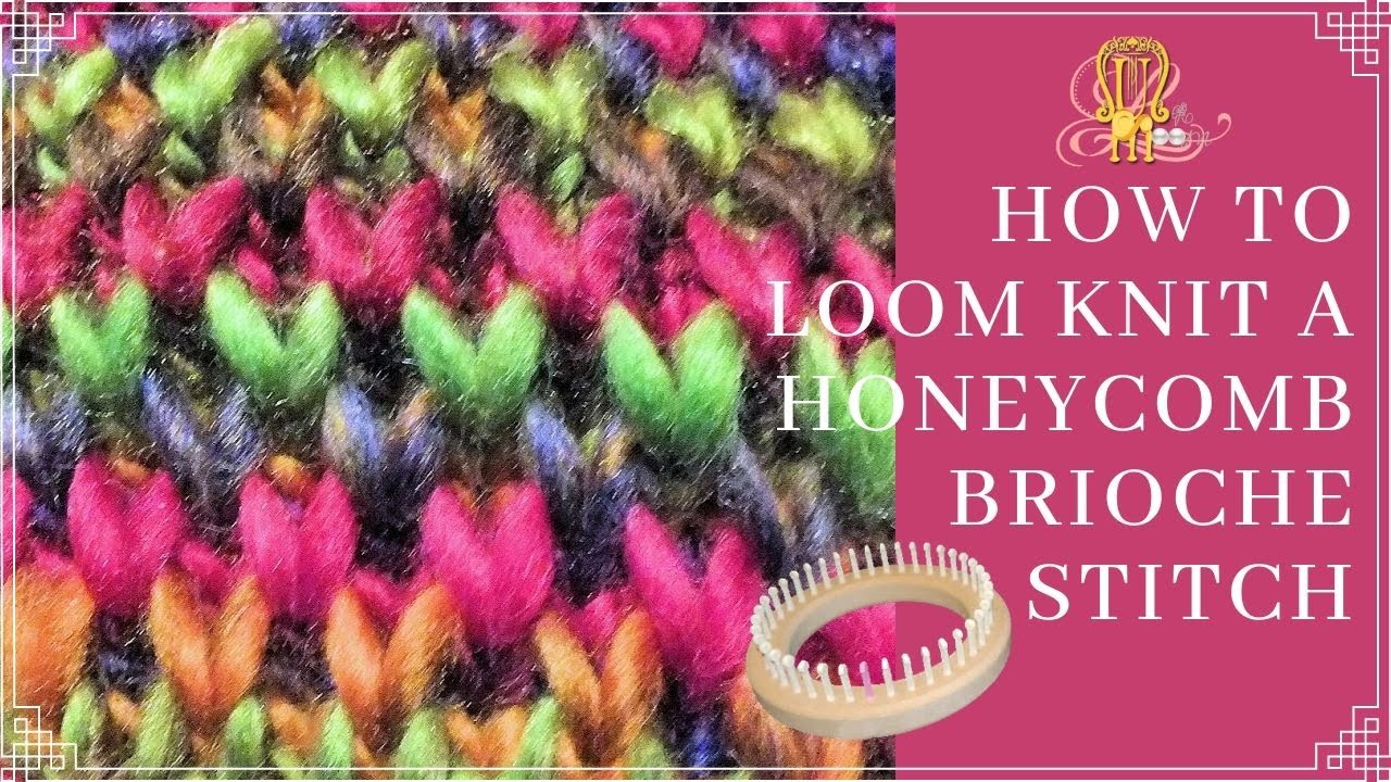 looms almelo How to Loom Knit Honeycomb Brioche Stitch Circularly