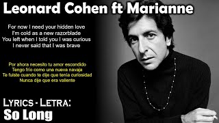 Leonard Cohen - So Long, Marianne (Lyrics Spanish-English) (Español-Inglés)