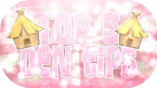 Top 5 Den Tips Mini Contest Animal Jam