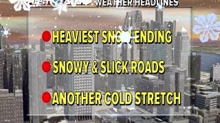Snow tapers off, roads still a mess