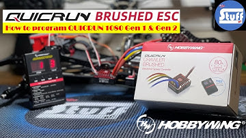 How to program #hobbywing  QUICRUN 1080 ESC G1 & G2