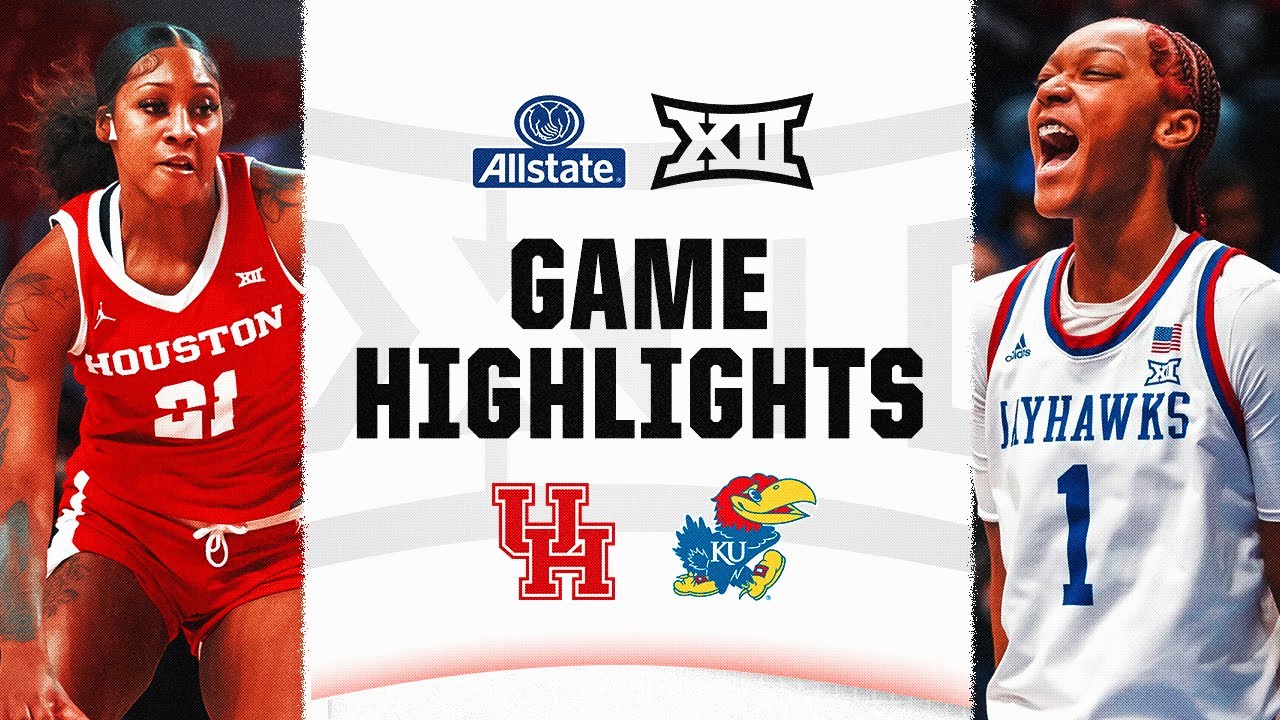 Houston at Kansas | Big 12 Women's Basketball Highlights | February 8, 2024