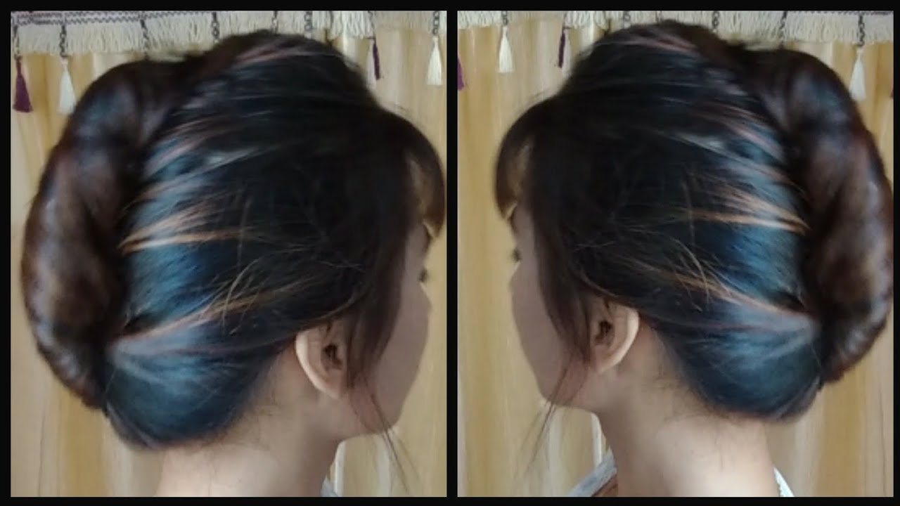 Quick Easy French Twist For Long Hair Diy Tutorial By