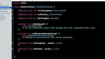 [Học iOS cơ bản] Hướng dẫn làm việc với UI cơ bản và sự kiện trong lập trình iOS