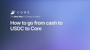 How to go from cash to USDC to Core