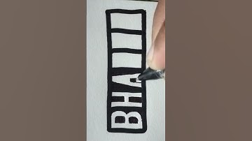 How to write a 3d name #drawing #drawingtricks #art