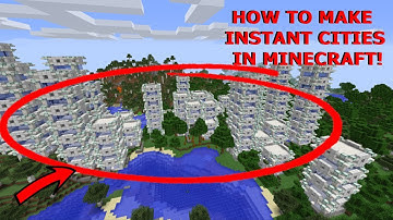 *AMAZING* ONLY ONE COMMAND MAKE A CITY IN ONE SECOND!