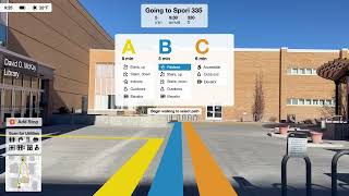 AR Glasses Wayfinding UI System - Scenes 1-2