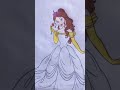 "Belle’s classic look never gets old. 🌹 Which Disney princess should I color next? ✨"#Shorts #Art