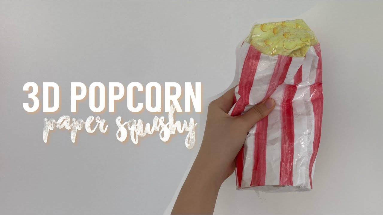 3D Popcorn Squishy Tutorial (EASY beginner - YouTube
