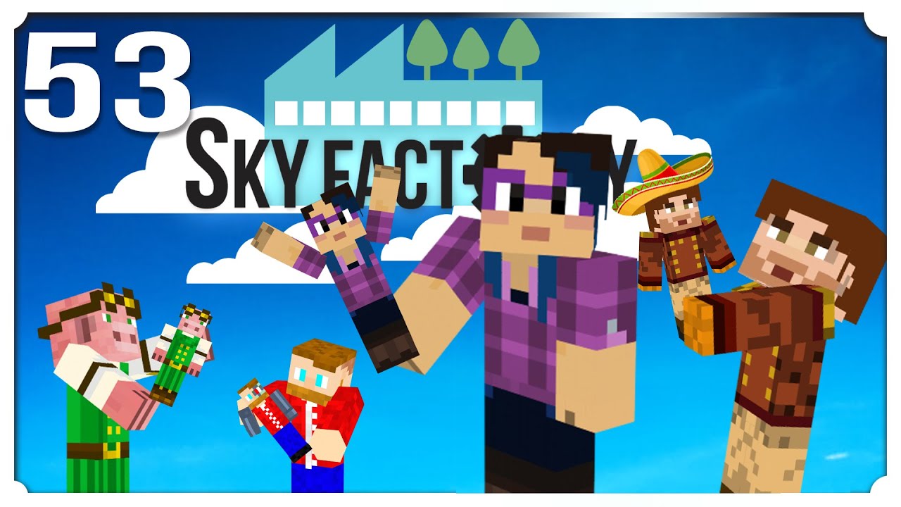 STATUES! Minecraft Sky Factory 53[Sky Factory 4 modpack] YouTube