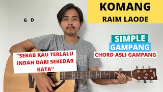 CHORD ASLI GAMPANG (Komang - Raim Laode) (Tutorial Gitar) 