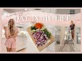 DAY IN THE LIFE | clean with me, home updates, & cooking a cozy meal! ✨