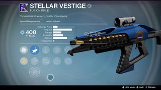 Destiny 1 Stellar Vestige Trials of Osiris legendary fusion rifle drop + weapon test