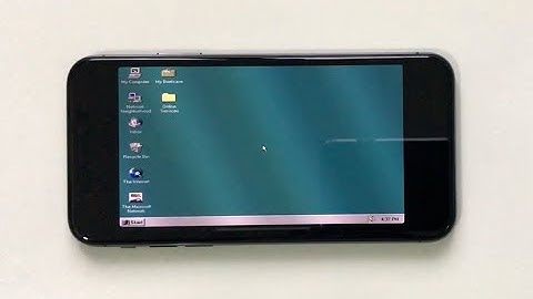 Windows 95 on the iPhone X and play Simcity 2000!